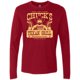 T-Shirts Cardinal / Small Chucks Texan Grill Men's Premium Long Sleeve