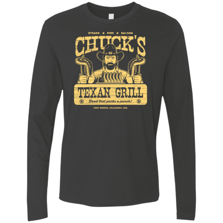 T-Shirts Heavy Metal / Small Chucks Texan Grill Men's Premium Long Sleeve