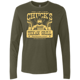 T-Shirts Military Green / Small Chucks Texan Grill Men's Premium Long Sleeve