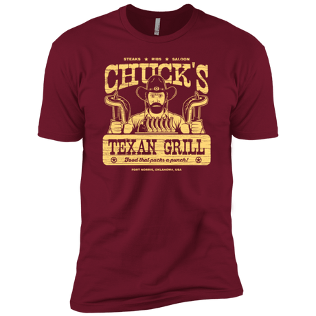 T-Shirts Cardinal / X-Small Chucks Texan Grill Men's Premium T-Shirt