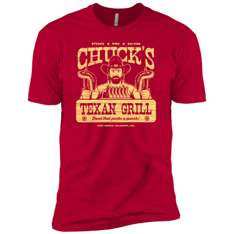 T-Shirts Red / X-Small Chucks Texan Grill Men's Premium T-Shirt