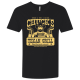 T-Shirts Black / X-Small Chucks Texan Grill Men's Premium V-Neck
