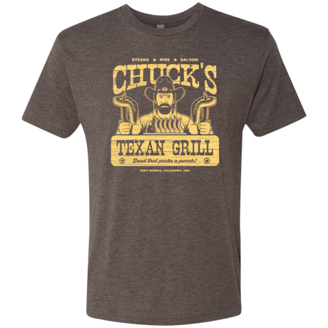 T-Shirts Macchiato / Small Chucks Texan Grill Men's Triblend T-Shirt