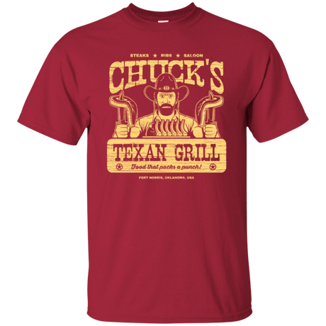 T-Shirts Cardinal / Small Chucks Texan Grill T-Shirt