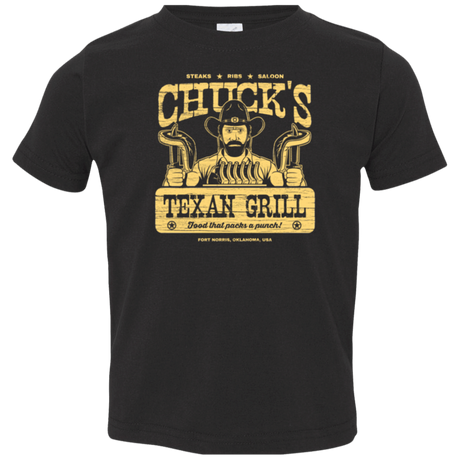 T-Shirts Black / 2T Chucks Texan Grill Toddler Premium T-Shirt