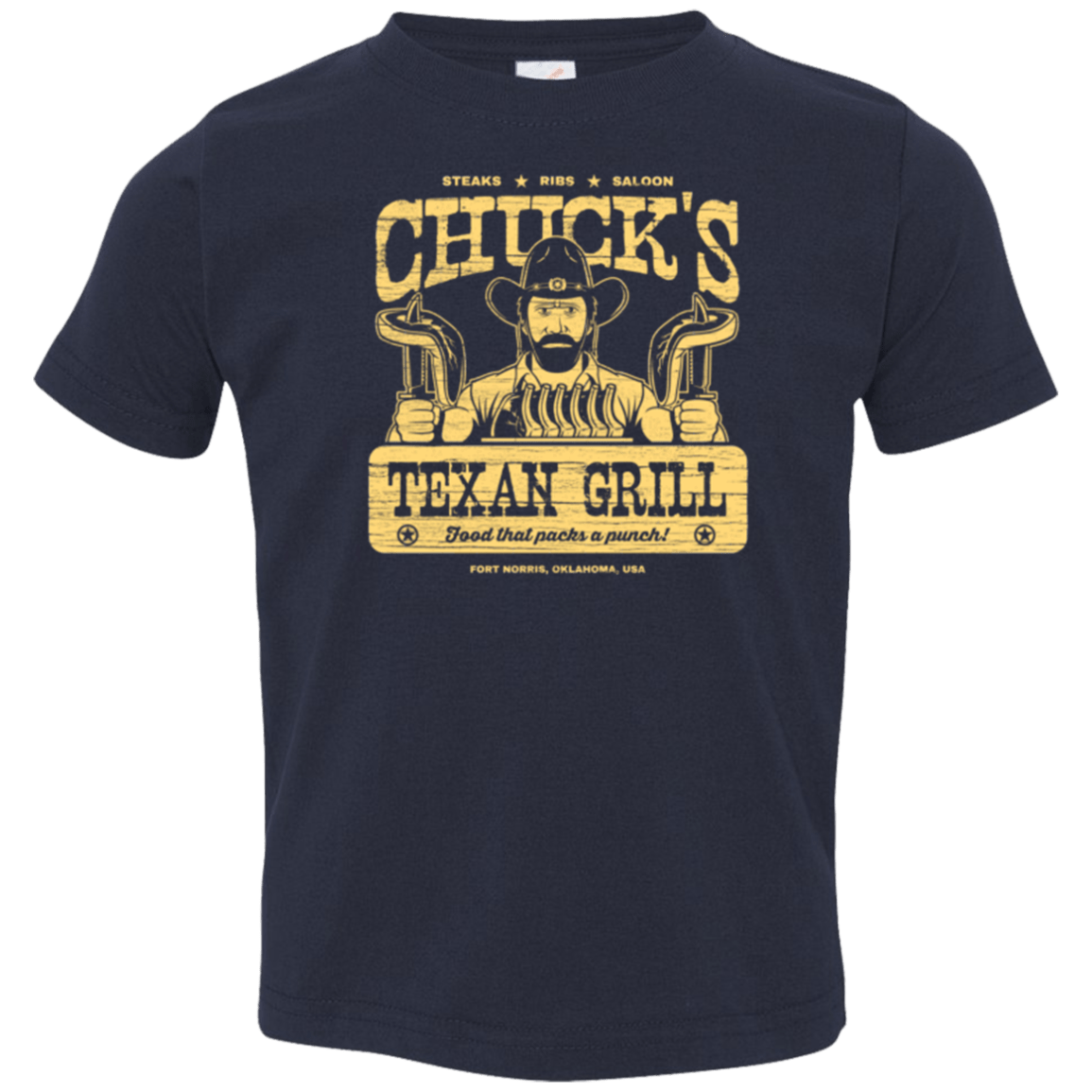 T-Shirts Navy / 2T Chucks Texan Grill Toddler Premium T-Shirt