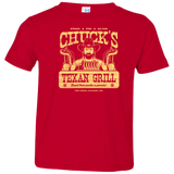 T-Shirts Red / 2T Chucks Texan Grill Toddler Premium T-Shirt