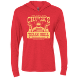 T-Shirts Vintage Red / X-Small Chucks Texan Grill Triblend Long Sleeve Hoodie Tee