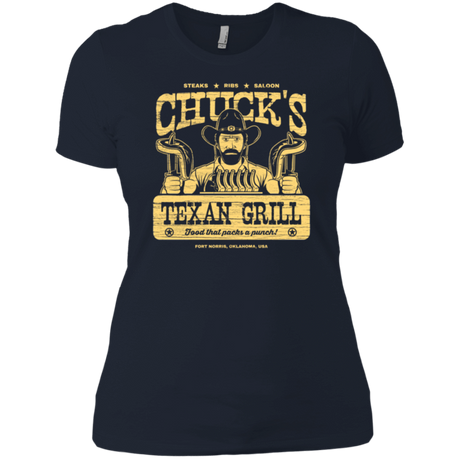 T-Shirts Midnight Navy / X-Small Chucks Texan Grill Women's Premium T-Shirt