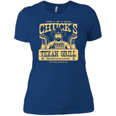 T-Shirts Royal / X-Small Chucks Texan Grill Women's Premium T-Shirt