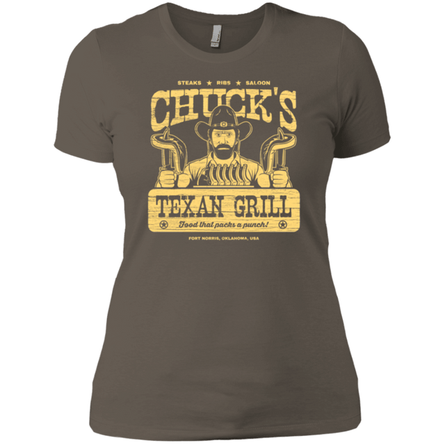 T-Shirts Warm Grey / X-Small Chucks Texan Grill Women's Premium T-Shirt