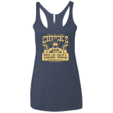 T-Shirts Vintage Navy / X-Small Chucks Texan Grill Women's Triblend Racerback Tank