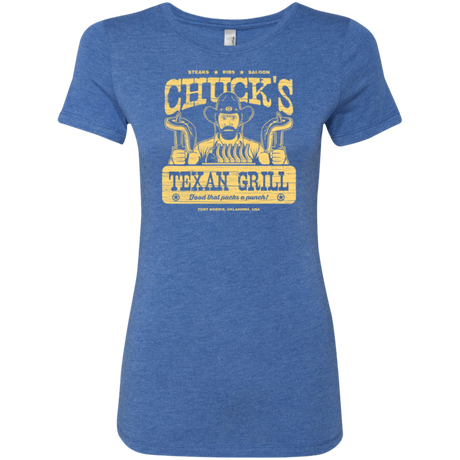 T-Shirts Vintage Royal / Small Chucks Texan Grill Women's Triblend T-Shirt