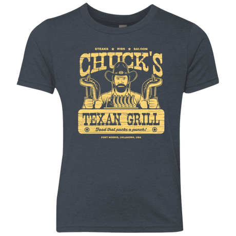 T-Shirts Vintage Navy / YXS Chucks Texan Grill Youth Triblend T-Shirt