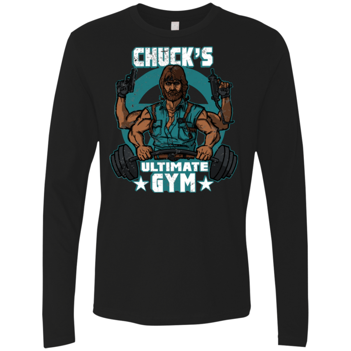 T-Shirts Black / Small Chucks Ultimate Gym Men's Premium Long Sleeve