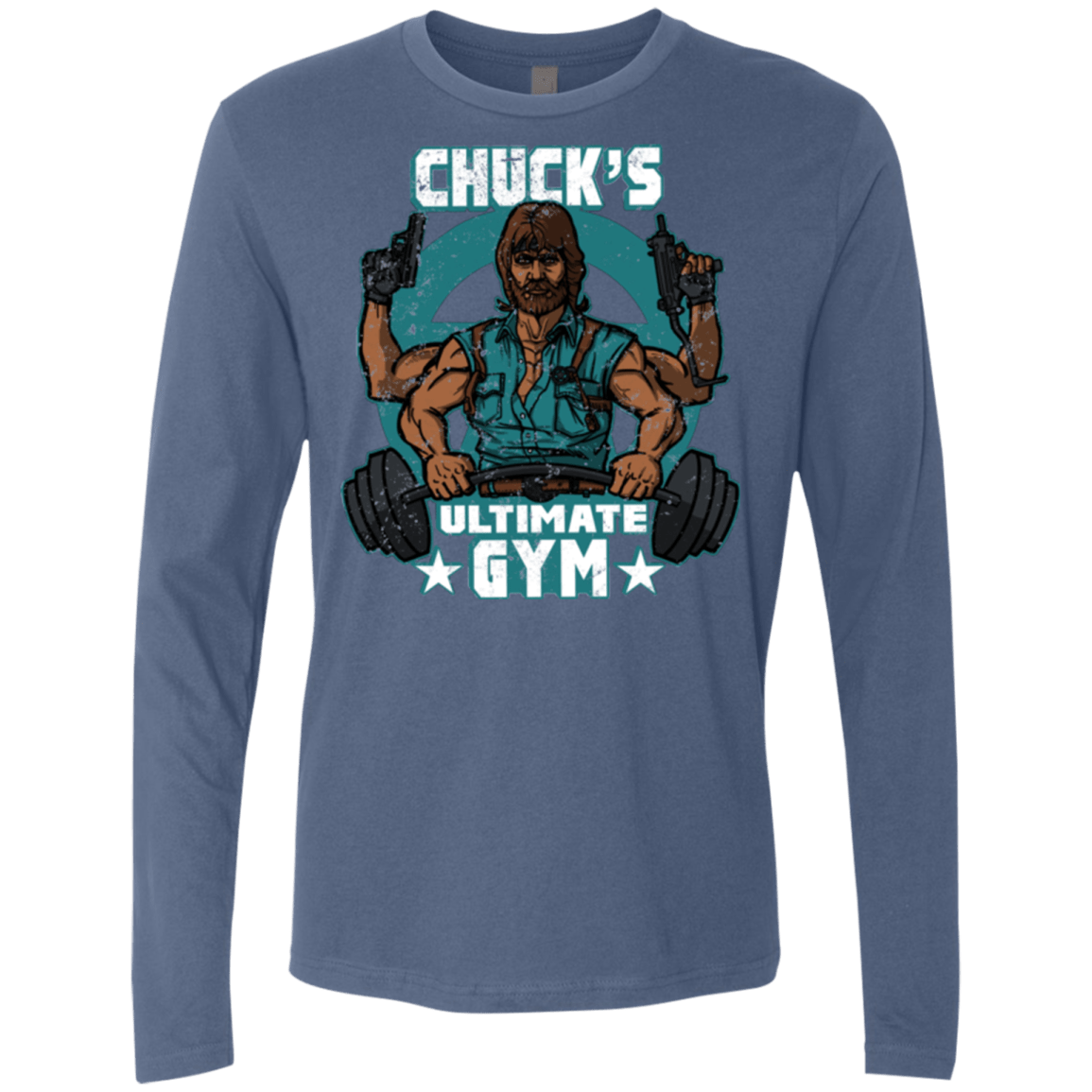 T-Shirts Indigo / Small Chucks Ultimate Gym Men's Premium Long Sleeve