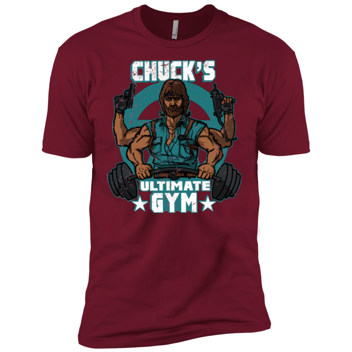 T-Shirts Cardinal / X-Small Chucks Ultimate Gym Men's Premium T-Shirt