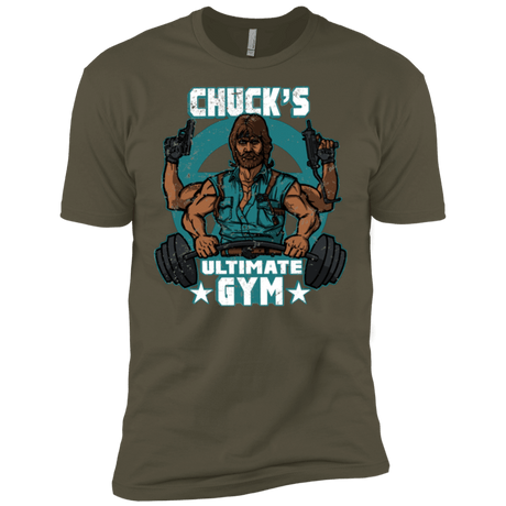 T-Shirts Military Green / X-Small Chucks Ultimate Gym Men's Premium T-Shirt