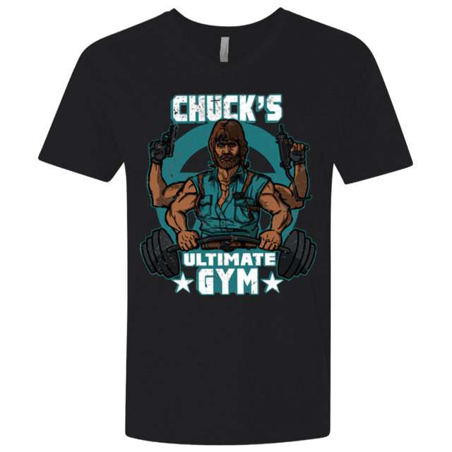T-Shirts Black / X-Small Chucks Ultimate Gym Men's Premium V-Neck