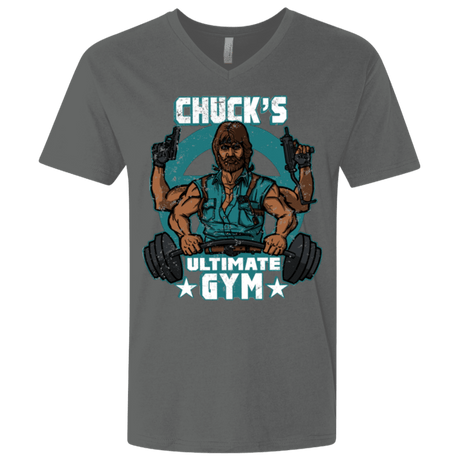 T-Shirts Heavy Metal / X-Small Chucks Ultimate Gym Men's Premium V-Neck