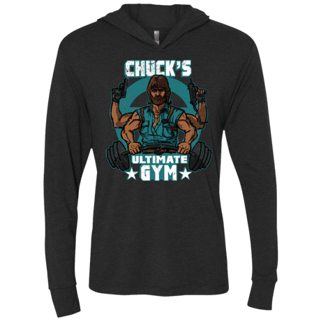 T-Shirts Vintage Black / X-Small Chucks Ultimate Gym Triblend Long Sleeve Hoodie Tee