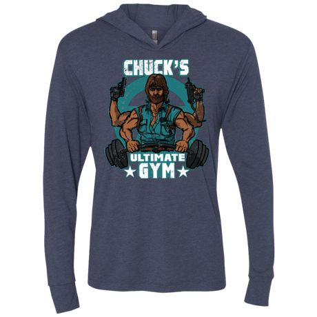 T-Shirts Vintage Navy / X-Small Chucks Ultimate Gym Triblend Long Sleeve Hoodie Tee