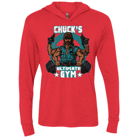 T-Shirts Vintage Red / X-Small Chucks Ultimate Gym Triblend Long Sleeve Hoodie Tee