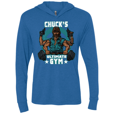 T-Shirts Vintage Royal / X-Small Chucks Ultimate Gym Triblend Long Sleeve Hoodie Tee