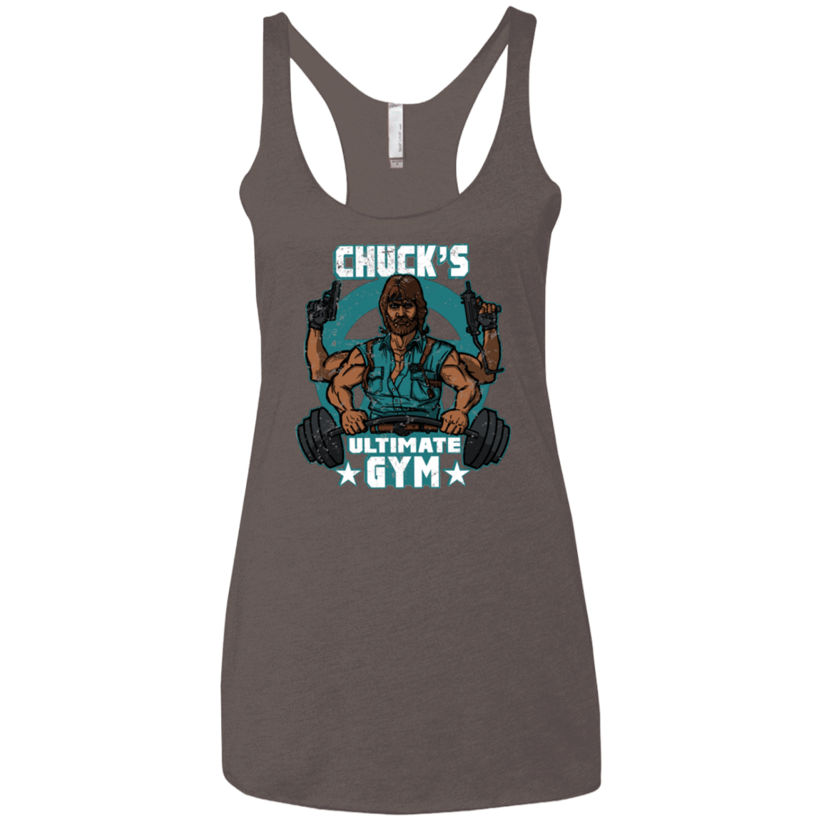 T-Shirts Macchiato / X-Small Chucks Ultimate Gym Women's Triblend Racerback Tank