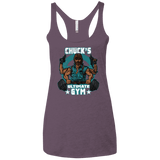 T-Shirts Vintage Purple / X-Small Chucks Ultimate Gym Women's Triblend Racerback Tank
