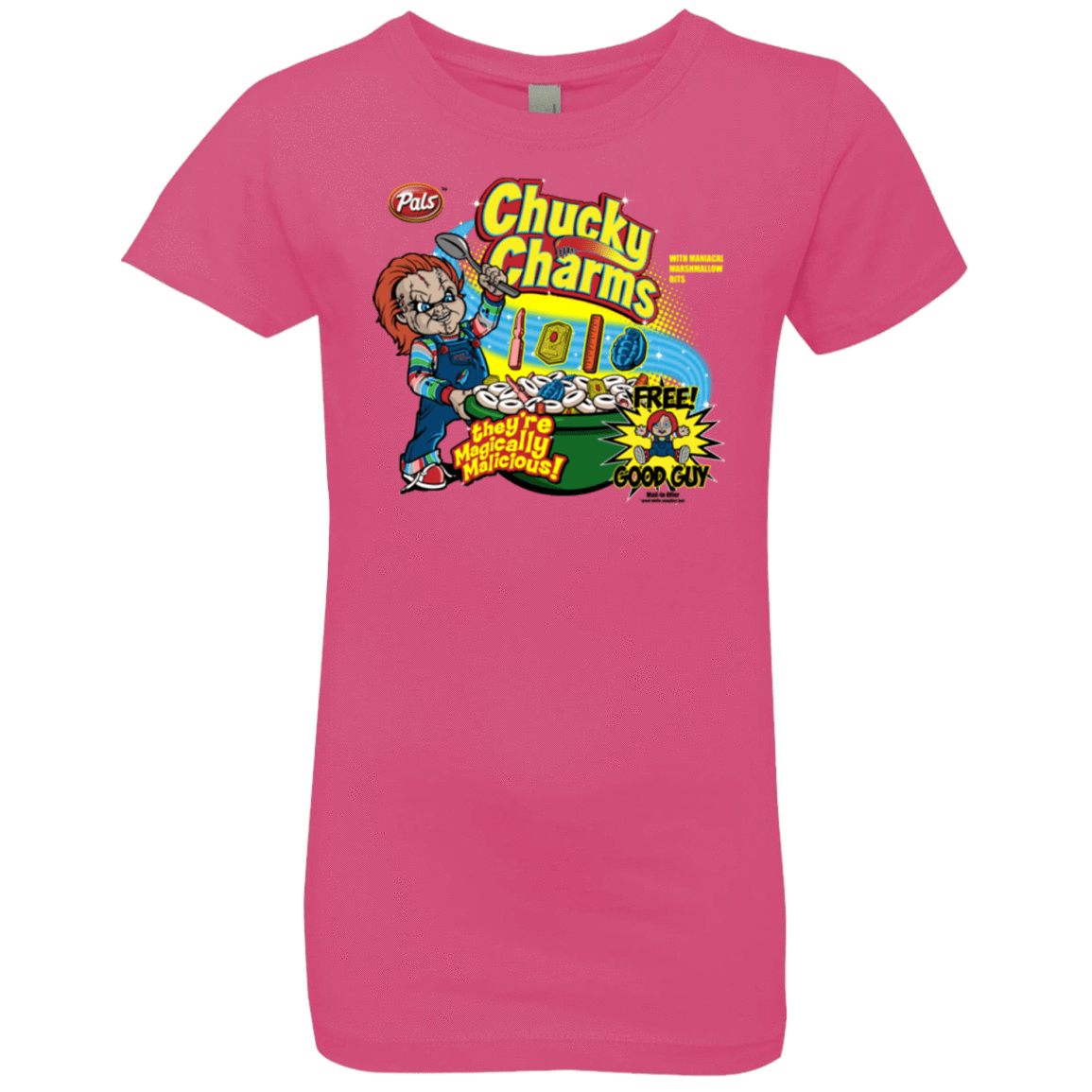 T-Shirts Hot Pink / YXS Chucky Charms Girls Premium T-Shirt