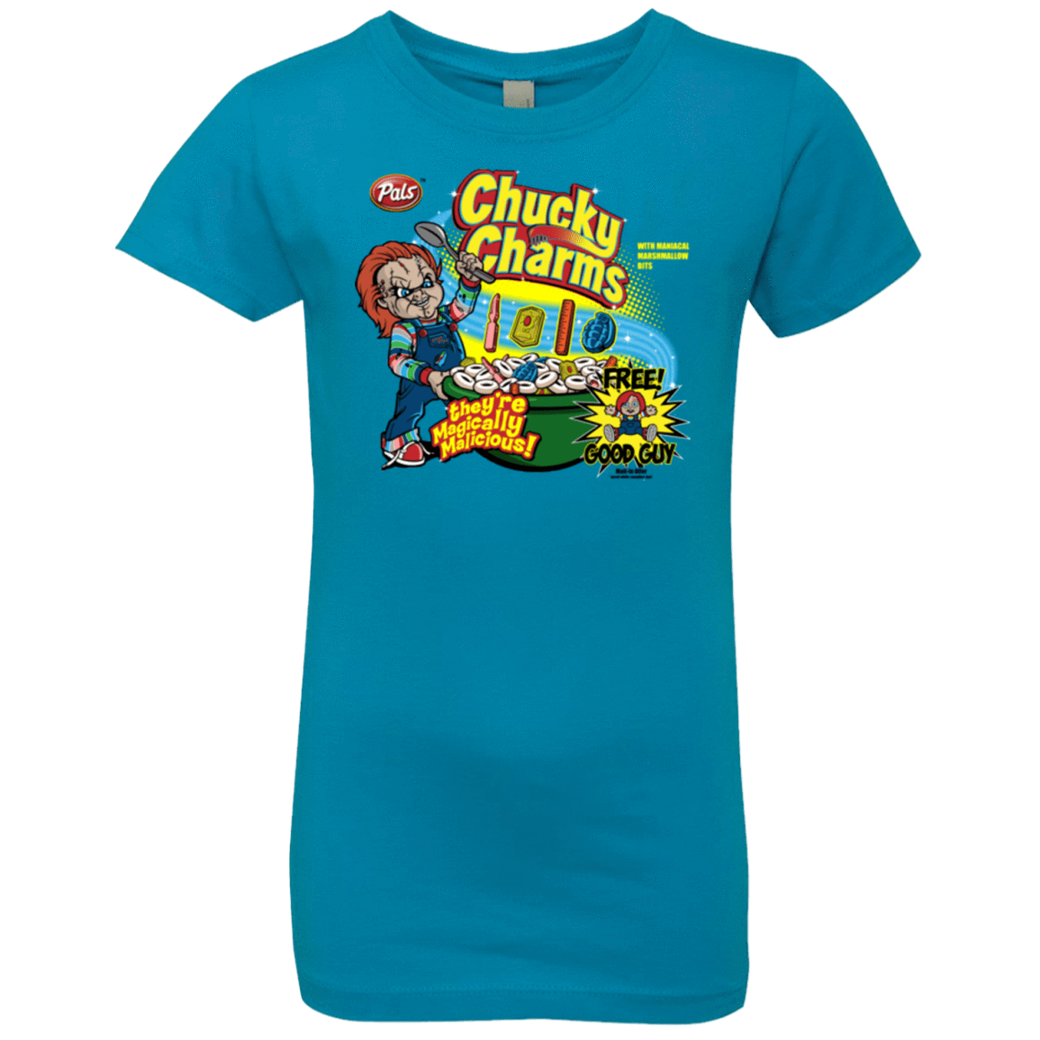 T-Shirts Turquoise / YXS Chucky Charms Girls Premium T-Shirt