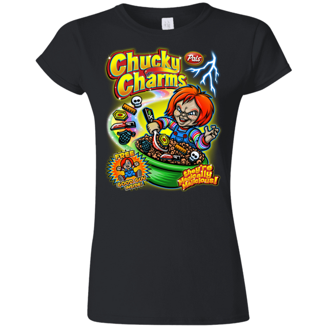 T-Shirts Black / S Chucky Charms Junior Slimmer-Fit T-Shirt