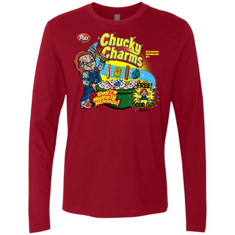 T-Shirts Cardinal / Small Chucky Charms Men's Premium Long Sleeve