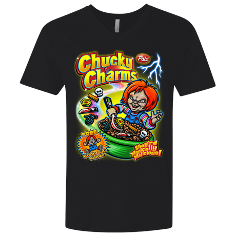 T-Shirts Black / X-Small Chucky Charms Men's Premium V-Neck