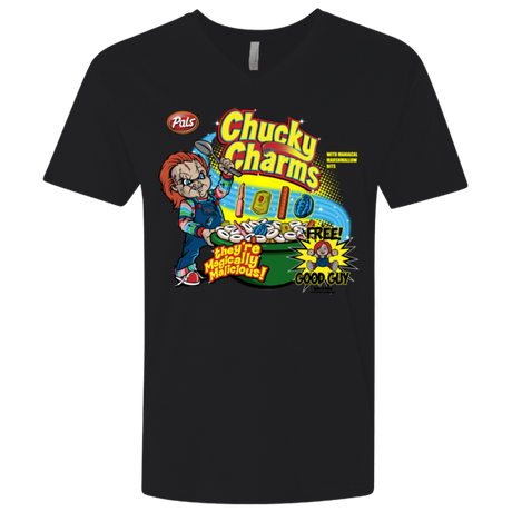 T-Shirts Black / X-Small Chucky Charms Men's Premium V-Neck