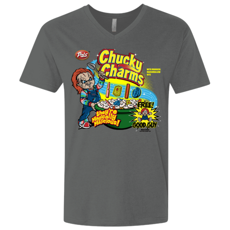 T-Shirts Heavy Metal / X-Small Chucky Charms Men's Premium V-Neck
