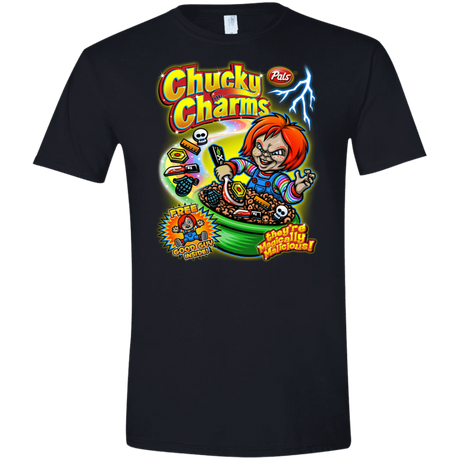T-Shirts Black / X-Small Chucky Charms Men's Semi-Fitted Softstyle