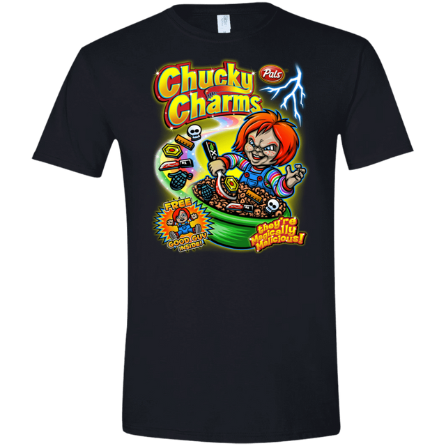 T-Shirts Black / X-Small Chucky Charms Men's Semi-Fitted Softstyle