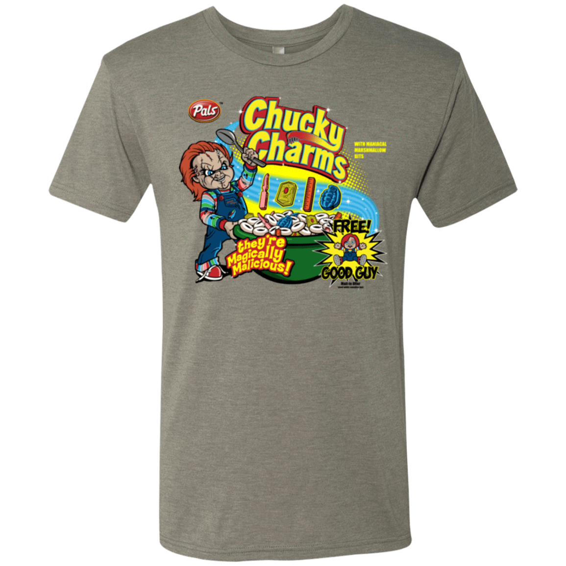 T-Shirts Venetian Grey / Small Chucky Charms Men's Triblend T-Shirt