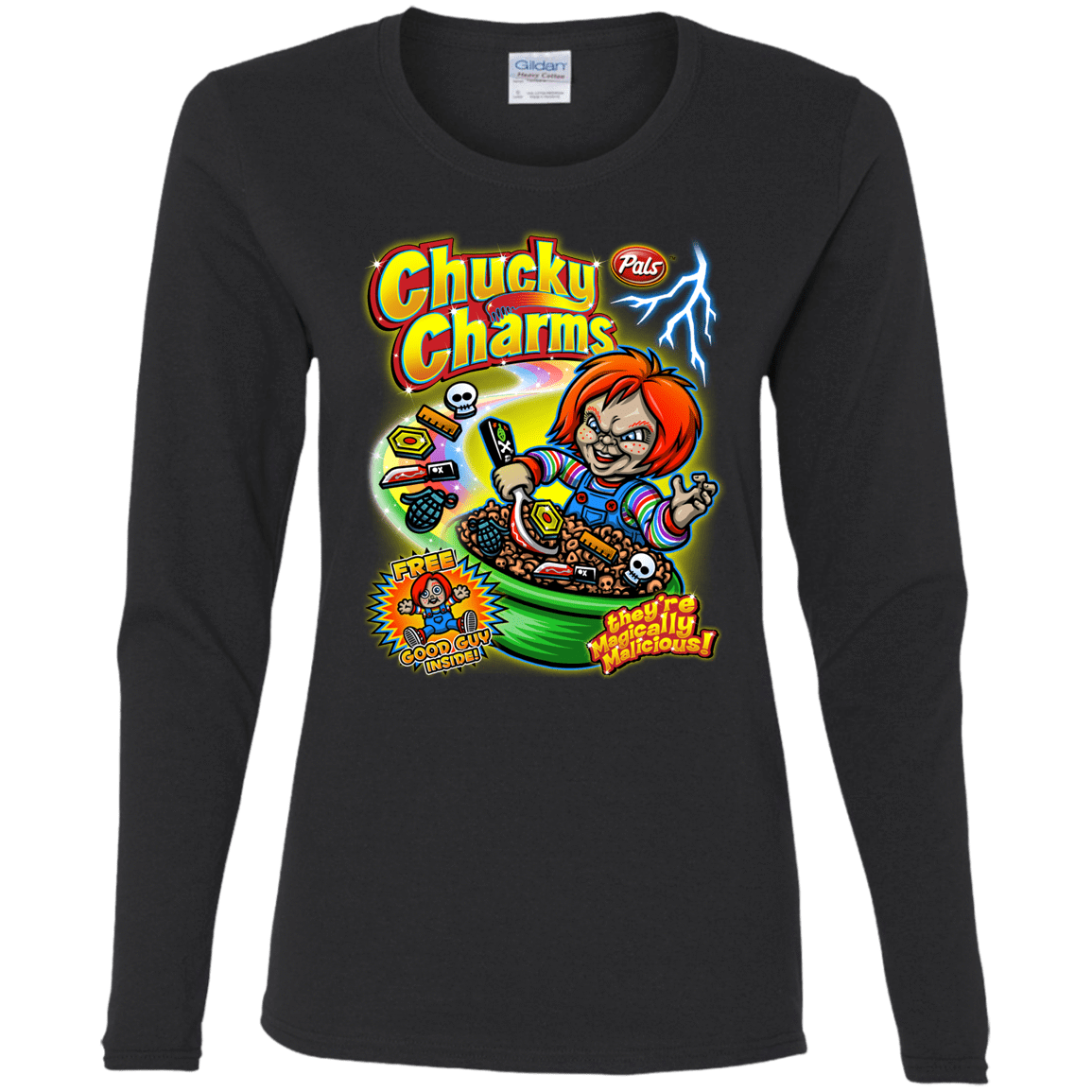 T-Shirts Black / S Chucky Charms Women's Long Sleeve T-Shirt