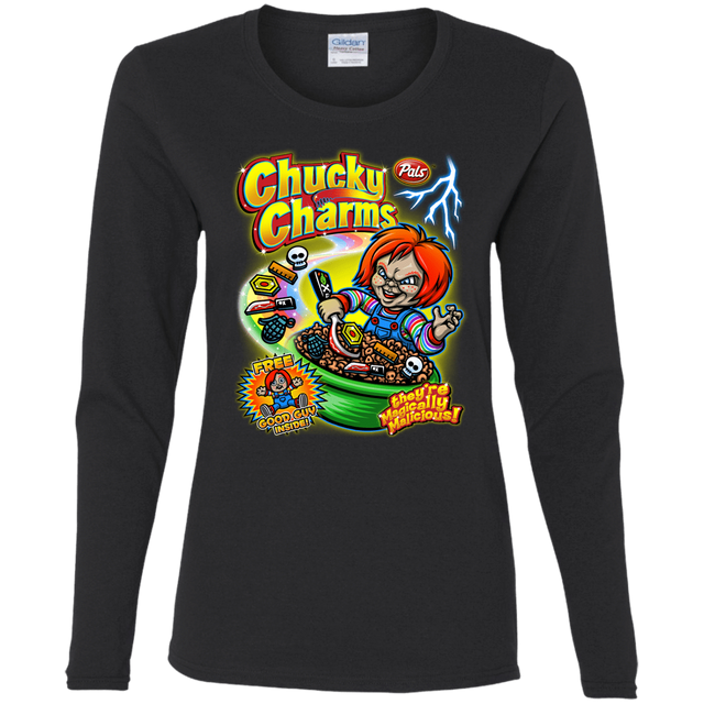 T-Shirts Black / S Chucky Charms Women's Long Sleeve T-Shirt