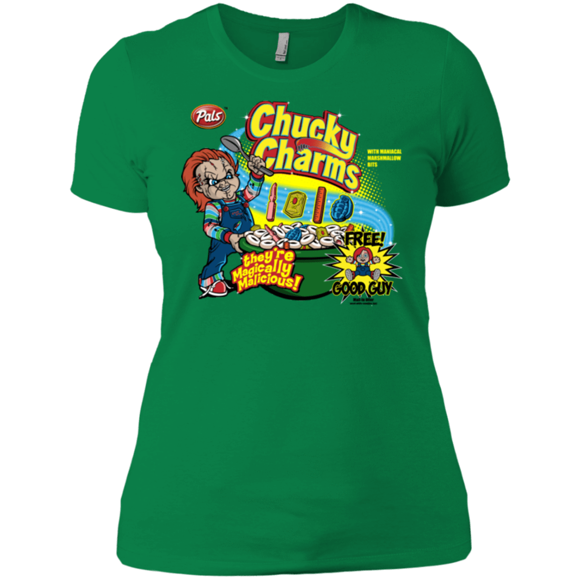 T-Shirts Kelly Green / X-Small Chucky Charms Women's Premium T-Shirt