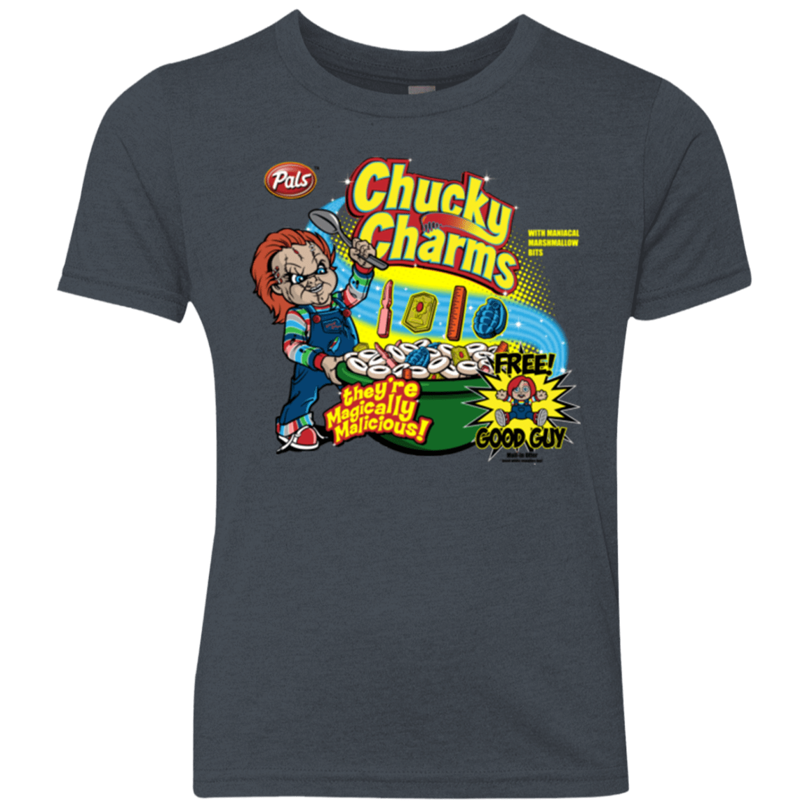 T-Shirts Vintage Navy / YXS Chucky Charms Youth Triblend T-Shirt