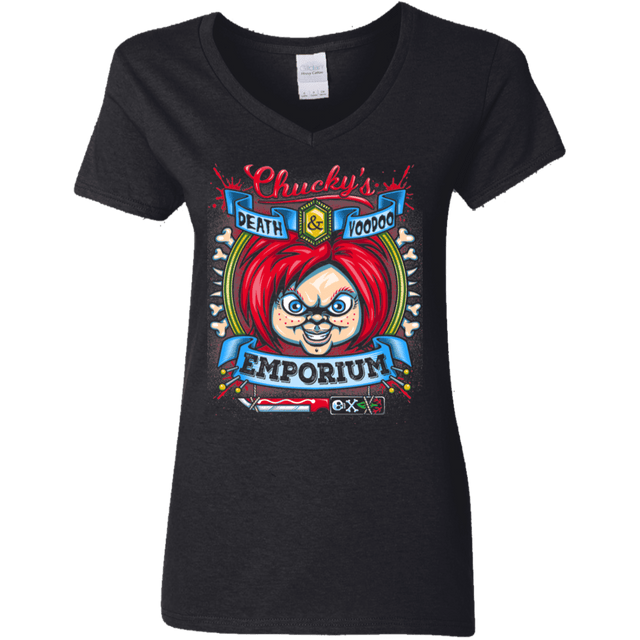 T-Shirts Black / S Chucky Crest Women's V-Neck T-Shirt