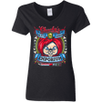 T-Shirts Black / S Chucky Crest Women's V-Neck T-Shirt