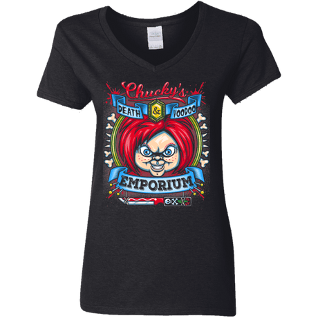 T-Shirts Black / S Chucky Crest Women's V-Neck T-Shirt