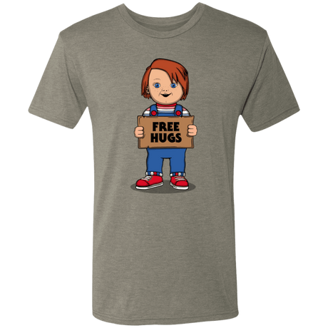 T-Shirts Venetian Grey / S Chucky Free Hugs Men's Triblend T-Shirt