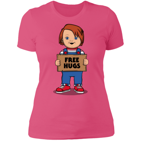 T-Shirts Hot Pink / S Chucky Free Hugs Women's Premium T-Shirt