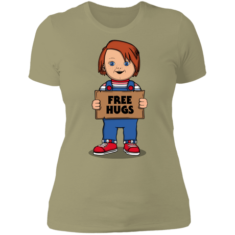 T-Shirts Light Olive / S Chucky Free Hugs Women's Premium T-Shirt